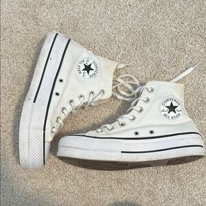 Converse All Star White Canvas High-Tops